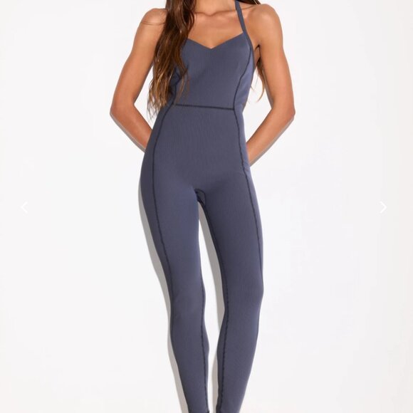 Spiritual Gangster Pants - Spiritual Gangster Stella 2-Tone 7/8 Jumpsuit Size M